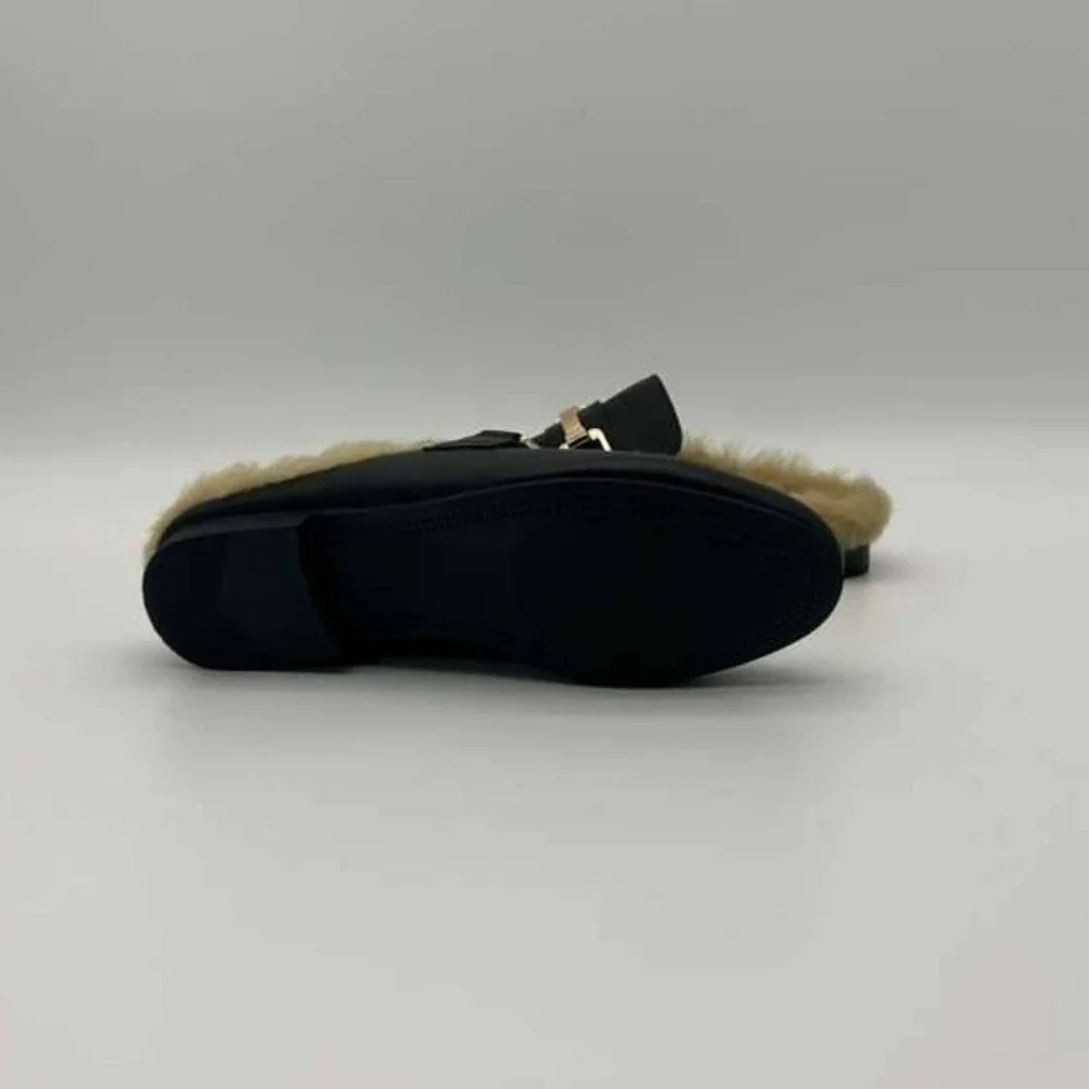 Steve Madden Klhoe Black Leather Chunky Platform Loafers - Women's Size 6 -‎ NWT